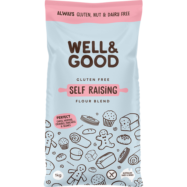 Well & Good Self Raising Flour Blend 1kg