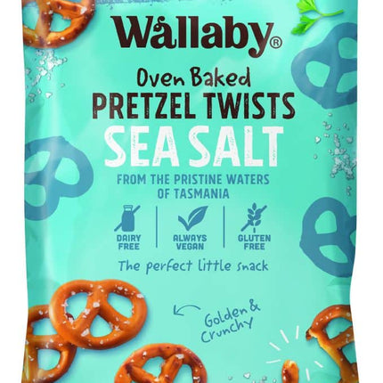 WALLABY PRETZEL TWISTS SEA SALT G/F 100G