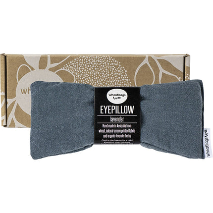 WHEATBAGS LOVE Eyepillow Luxe Linen Slate Lavender Scented | Personal Wipe