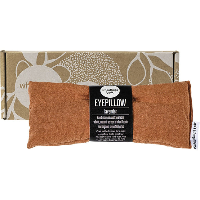 WHEATBAGS LOVE Eyepillow Luxe Linen Copper Lavender Scented | Personal Wipe
