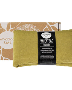 WHEATBAGS LOVE - WHEATBAG LUXE LINEN PISTACHIO LAVENDER SCENTED