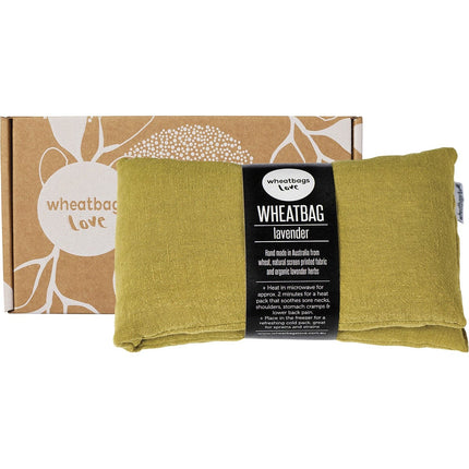 WHEATBAGS LOVE - WHEATBAG LUXE LINEN PISTACHIO LAVENDER SCENTED