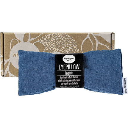 WHEATBAGS LOVE Eyepillow Luxe Linen Ocean Lavender Scented | Personal Wipe
