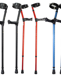 Double Adjustable Forearm Crutch With Anatomical Handle