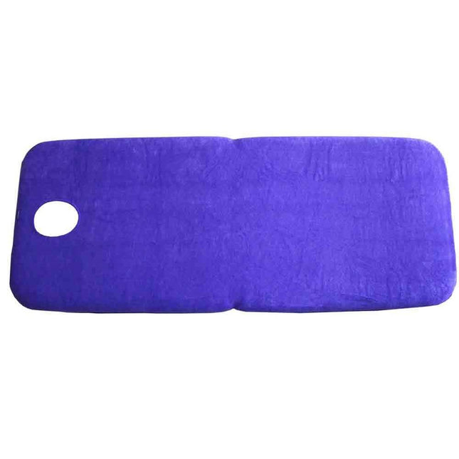 TERRY TOWELLING FITTED SHEET WITH FACE HOLE