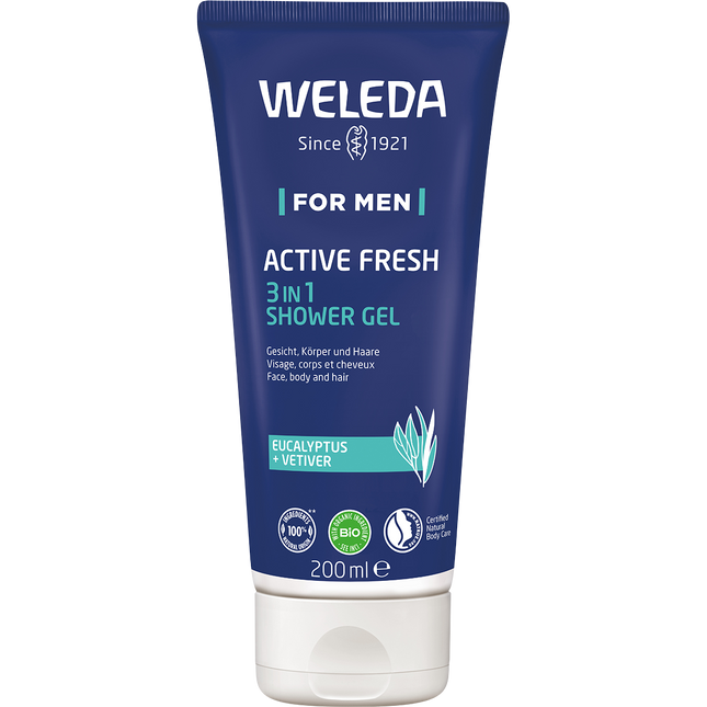 Weleda Active Fresh 3 in 1 Shower Gel Men 200ml