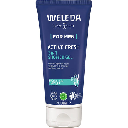 Weleda - Active Fresh 3 in 1 Shower Gel Men - 200ml