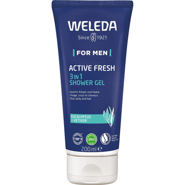 Weleda - Active Fresh 3 in 1 Shower Gel Men - 200ml