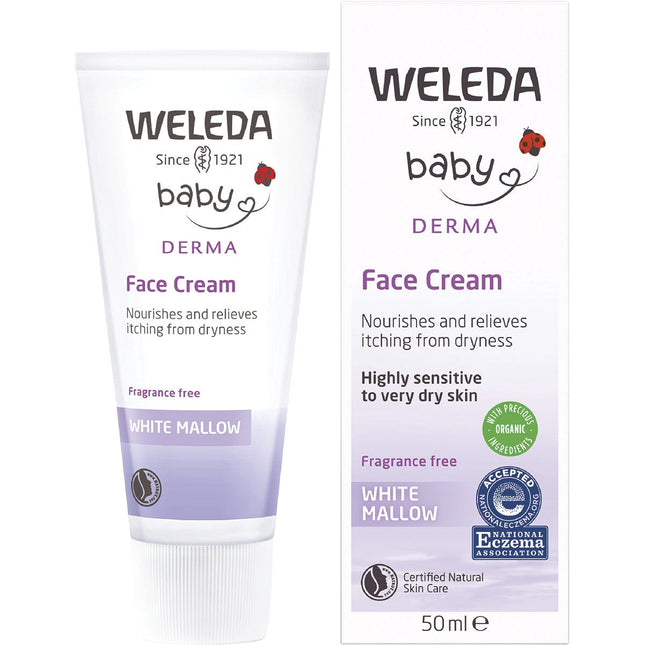 WELEDA - BABY DERMA FACE WHITE MALLOW FRAGRANCE FREE