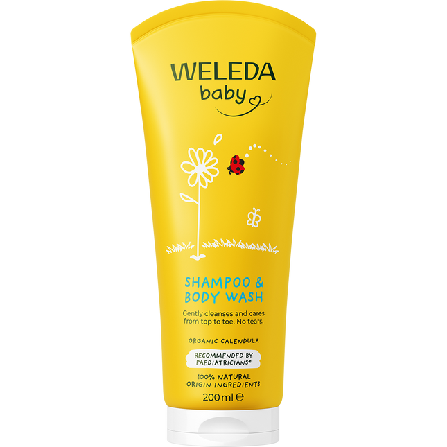 Weleda Calendula Shampoo & Body Wash Baby 200ml