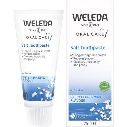 WELEDA Toothpaste Salt Salty Peppermint Flavour 75ml
