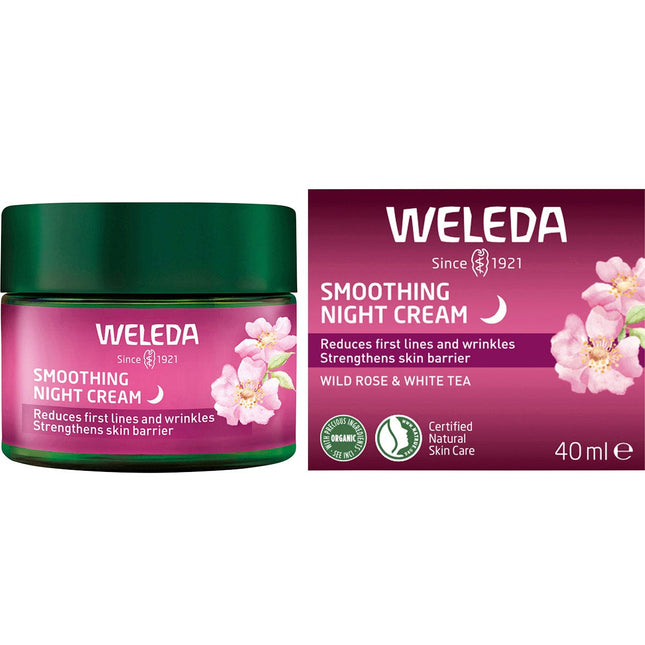 Weleda - Smoothing Night Cream Wild Rose & White Tea - 40ml