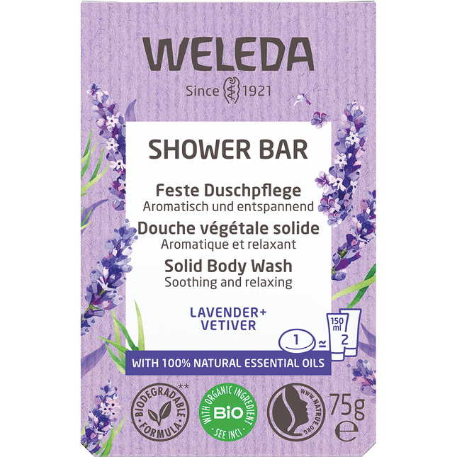 Weleda Lavender & Vetiver Shower Bar 75g