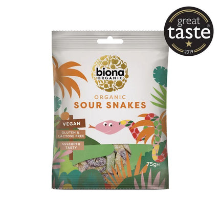 BIONA SOUR SNAKES (ORGANIC) ~ 75G