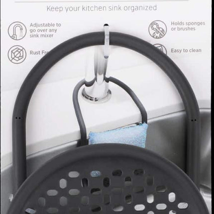 WHITE MAGIC ADJUSTABLE SINK CADDY BLACK