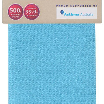 WHITE MAGIC ECO CLOTH TEA TOWEL SINGLE SEA BLUE