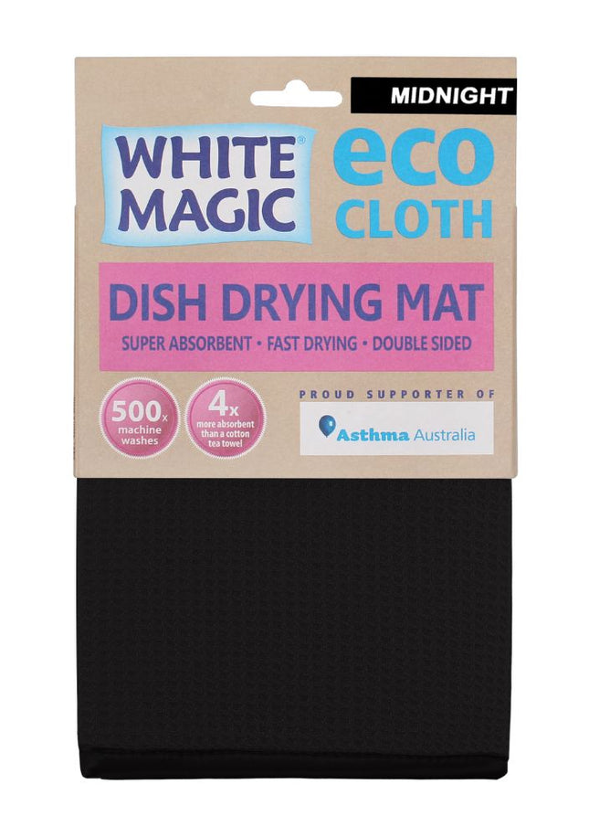 WHITE MAGIC ECO CLOTH DISH DRYING MAT MIDNIGHT