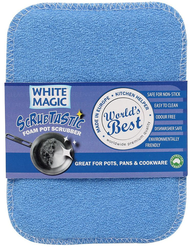 WHITE MAGIC SCRUBTASTIC FOAM POT SCRUBBER