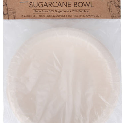 ECO BASICS BIODEGRADABLE SUGARCANE BOWL – 10PCS