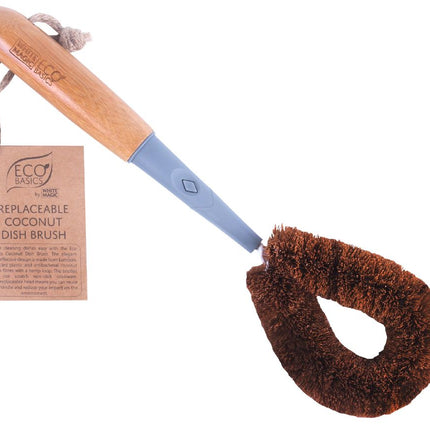 ECO BASICS REPLACEABLE COCONUT DISH BRUSH