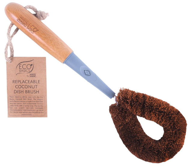 ECO BASICS REPLACEABLE COCONUT DISH BRUSH