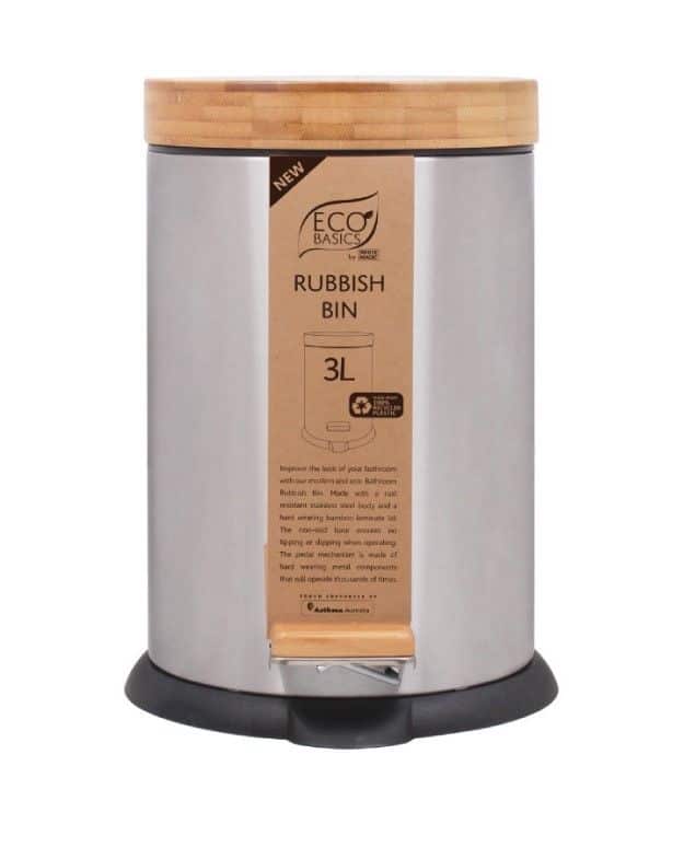 ECO BASICS RUBBISH BIN 3L (NEW & IMPROVED)
