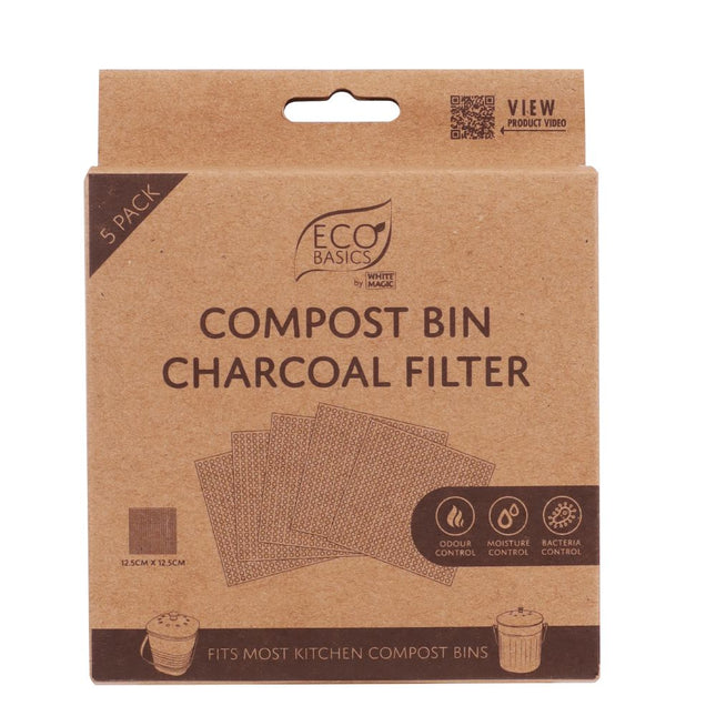 ECO BASICS COMPOST KITCHEN WASTE BIN – CHARCOAL FILTER
