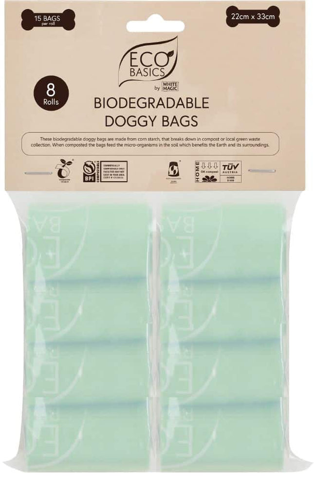 WHITE MAGIC – ECO BASICS PET DOGGY BAGS BIO 8PK (22CM X 33CM)
