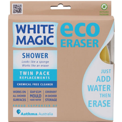 WHITE MAGIC ECO ERASER SHOWER ERASER SPONGE REFILL