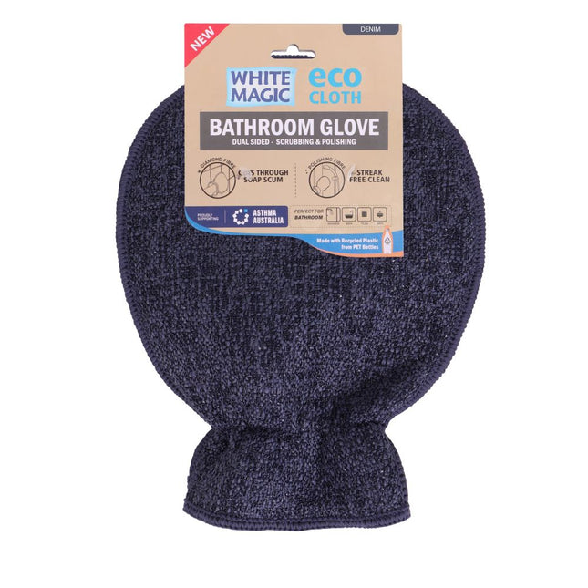 WHITE MAGIC ECO CLOTH BATHROOM GLOVE DENIM