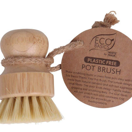 ECO BASICS PLASTIC FREE POT BRUSH