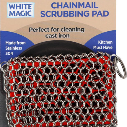 WHITE MAGIC SCRUBBING PAD CHAINMAIL 1PK