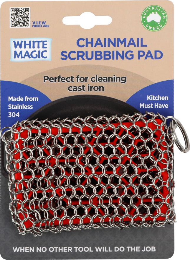 WHITE MAGIC SCRUBBING PAD CHAINMAIL 1PK