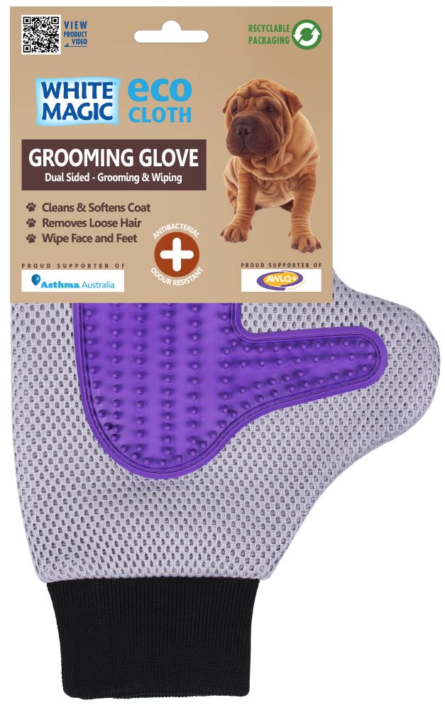 WHITE MAGIC GROOMING GLOVE