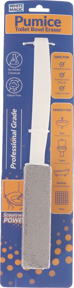 WHITE MAGIC PUMICE TOILET BOWL ERASER