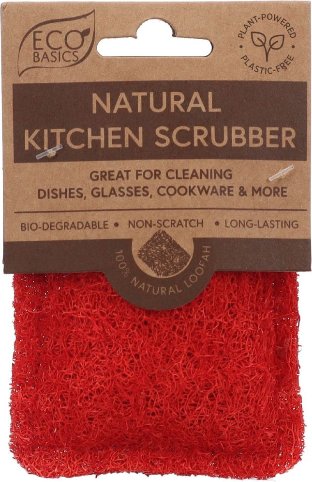 White magic â€“ eco basics kitchen scrubber coral 1pk