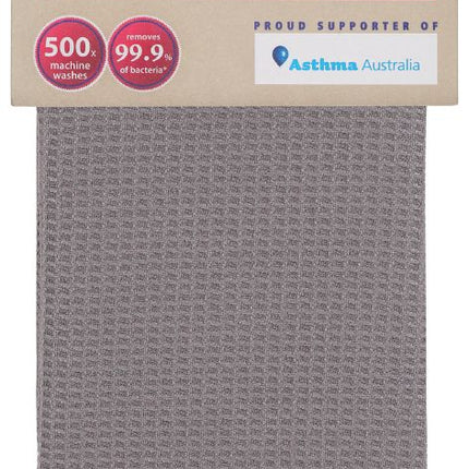 WHITE MAGIC TEA TOWEL SINGLE CHARCOAL