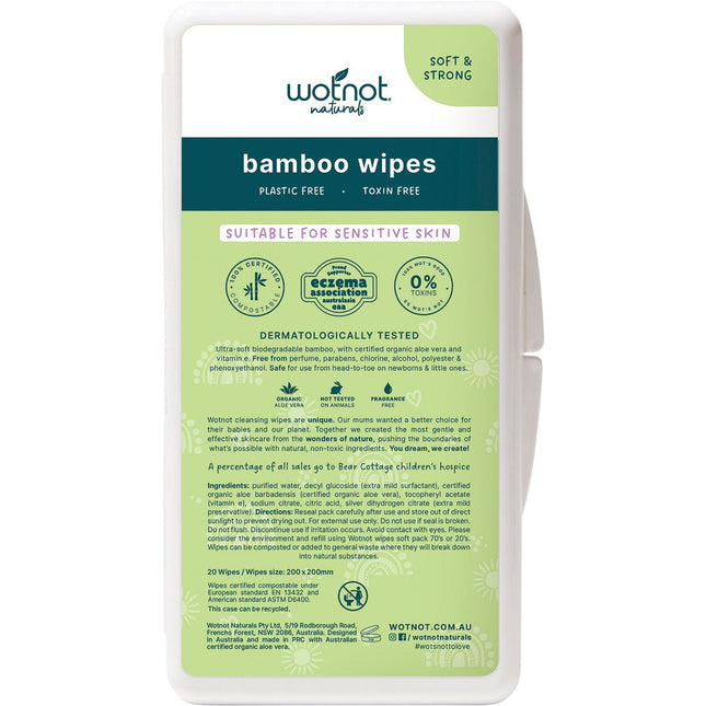 Wotnot - Natural Baby Wipes with Case - 20pk
