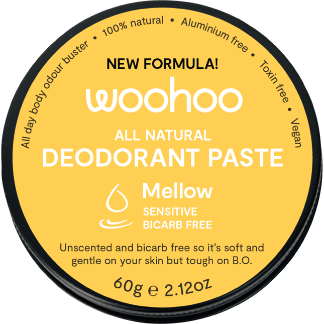 Woohoo Body Mellow Sensitive Bicarb Free Deodorant Paste Tin 60g