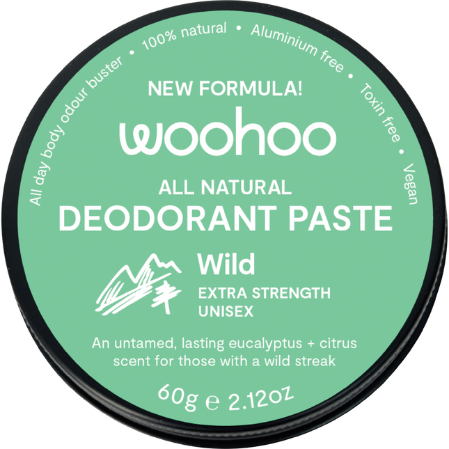 Woohoo Body Deodorant Paste Tin Wild Extra Strength 60g