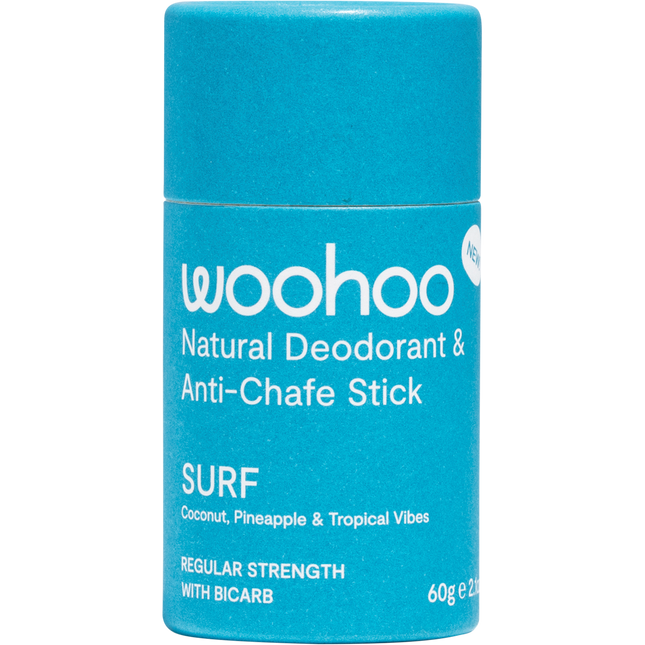 Woohoo Body Surf Deodorant Stick Regular Strength 60g