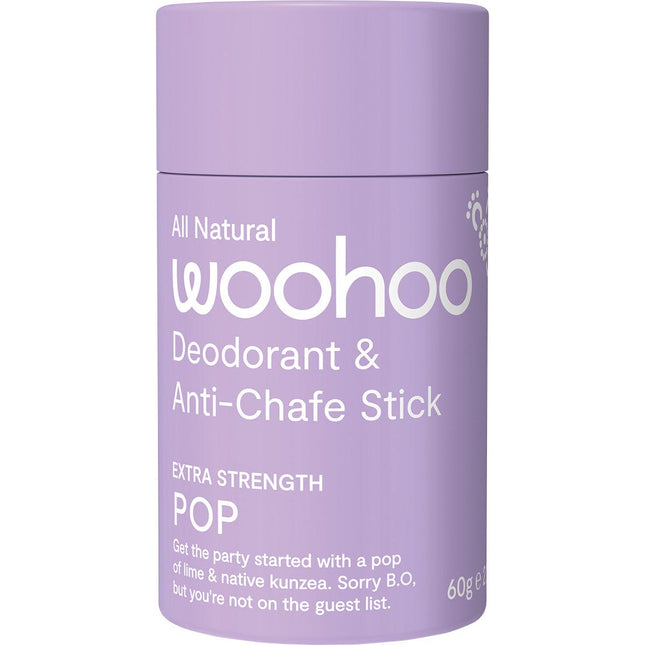 Woohoo Body - Deodorant Stick Pop Extra Strength - 60g