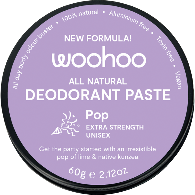 Woohoo Body Pop Extra Strength Deodorant Paste Tin 60g