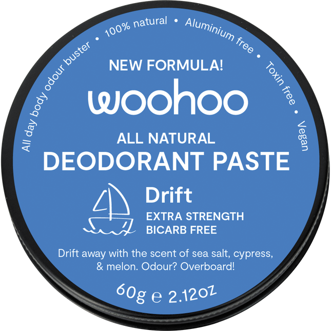 Woohoo Body Drift Extra Strength Deodorant Paste Tin 60g