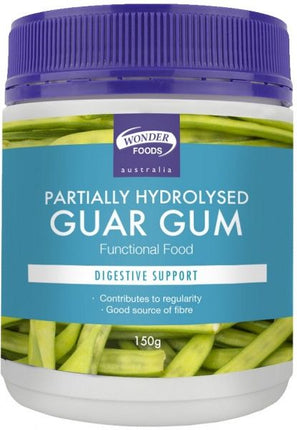 WONDERFOODS PARTIALLY HYDROLYSED GUAR GUM (PHGG) G/F 150G