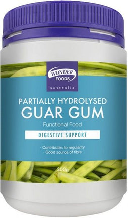 WONDERFOODS PARTIALLY HYDROLYSED GUAR GUM (PHGG) G/F 300G