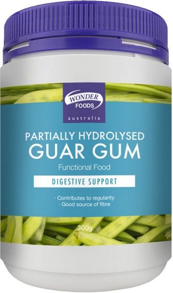 WONDERFOODS PARTIALLY HYDROLYSED GUAR GUM (PHGG) G/F 300G