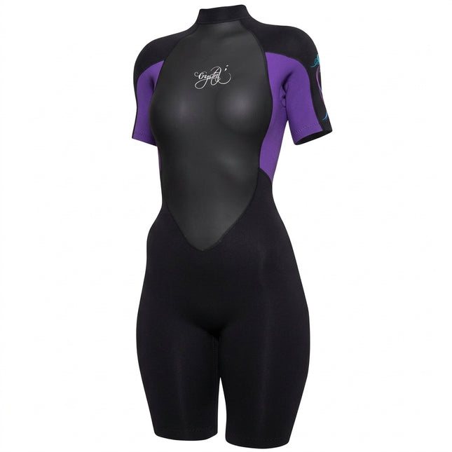 Mirage LADIES SUPERSTRETCH SPRING SUIT PURPLE/ BLACK 6