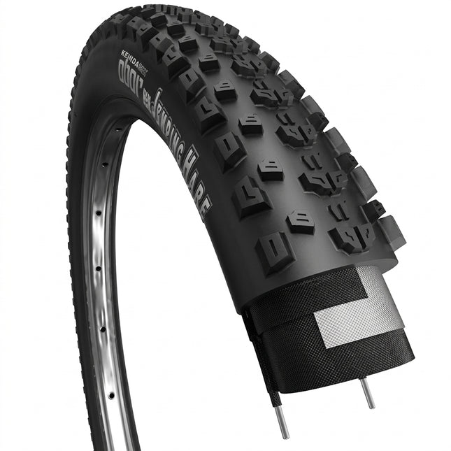 Tyre 26 x 2.25 ALL Black, Wanda Premium tyre, The Jumping Hare for All Mountain/Enduro, 30TPI, 35-52 PSI, 2.4-3.6 Bar, Skin/Supple Wall, (57-559)
