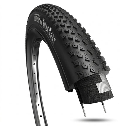 Tyre 27.5 x 2.10 All Black -Wanda Premium tyre, The Billy Goat for MTB - Cross Country, 30 TPI, BLACK Skin Sidewall, 40-60 PSI, 2.8 - 4.1 Bar -...